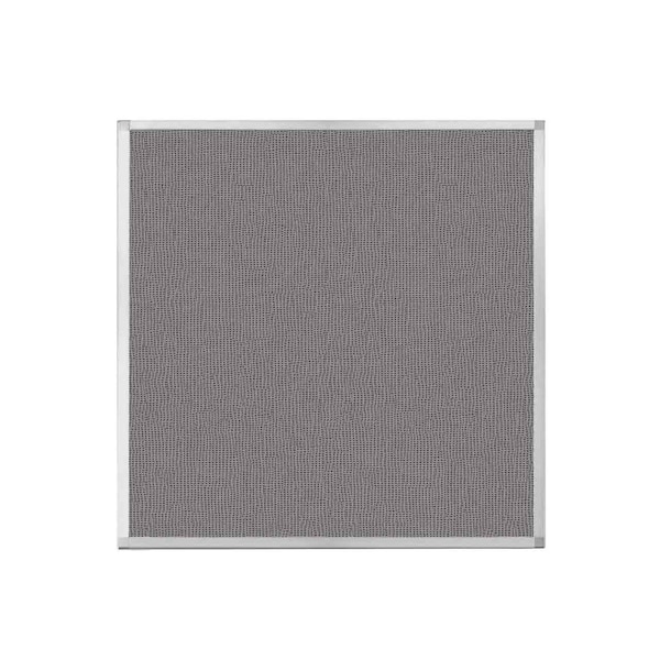 Hush Panel Configurable Cubicle Partition 4' x 4' Slate Fabric